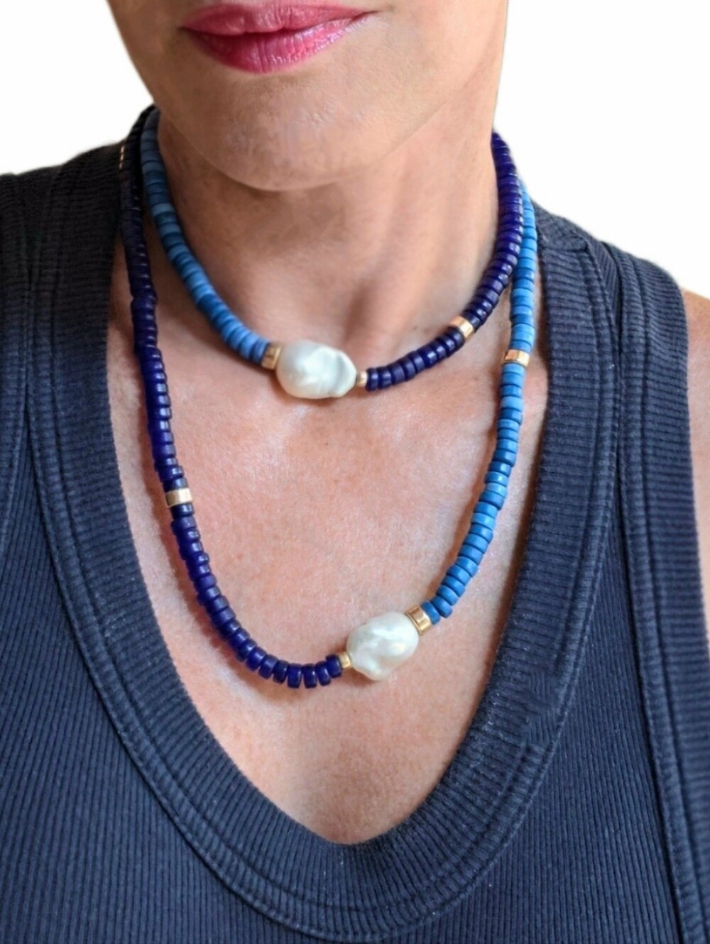 LIZZIE FORTUNATO Gold-Plated Cabana Bead Necklace